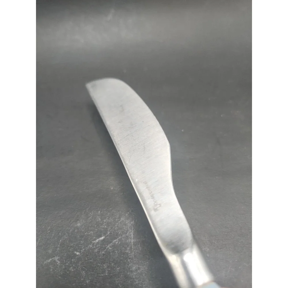 Rare VTG Blue Handled Denby Castile Dinner Butter Knife Regency Made In England